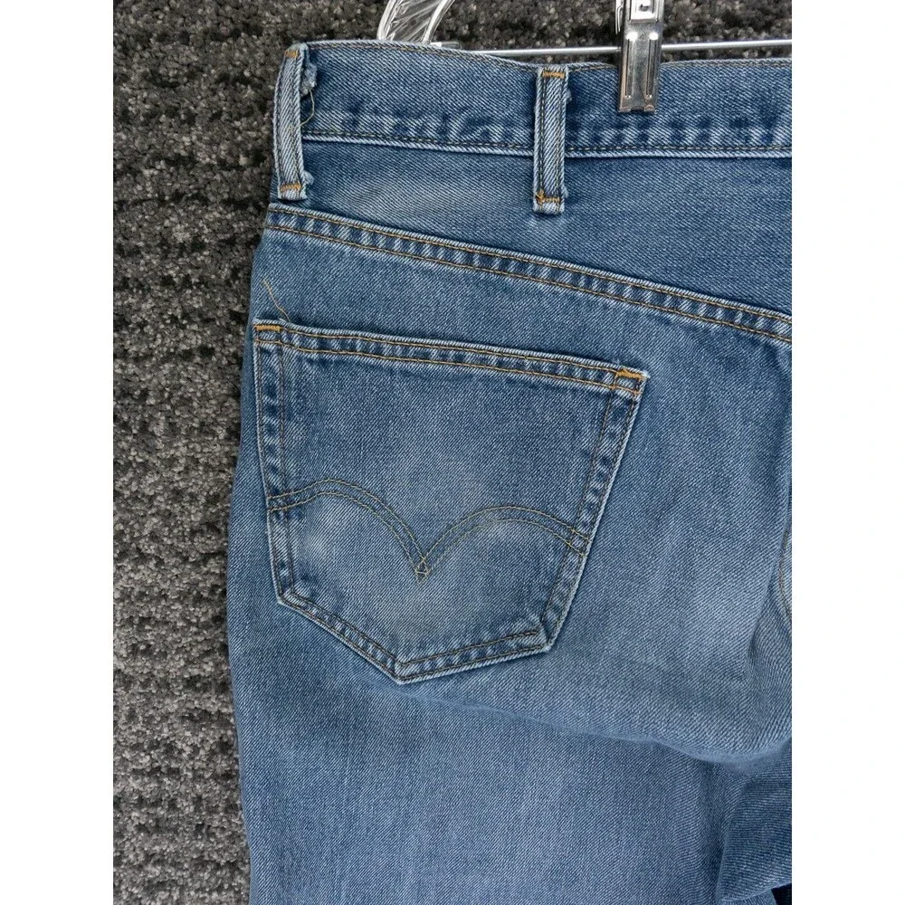 Levis 550 Jeans Men 40x32 Blue Relaxed Fit Tapered Distressed Denim Comfort